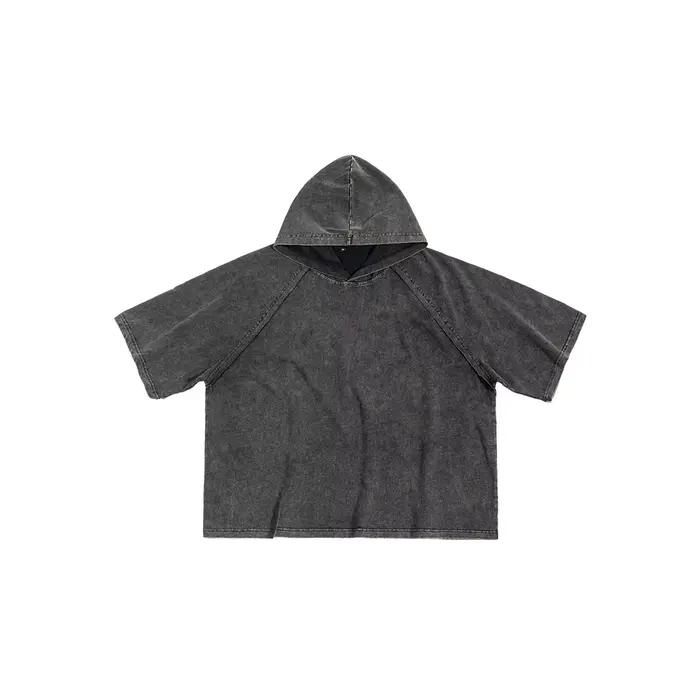 Débardeur à capuche 100% coton délavé Batik pour hommes, Vintage, coupe ample, vêtements d'été, Stre