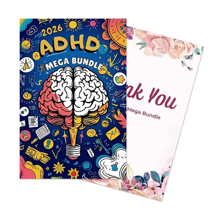Mega Bundle Planner ADHD 2026 : système d'organisation 7 en 1 pour le point et le bien-être mental