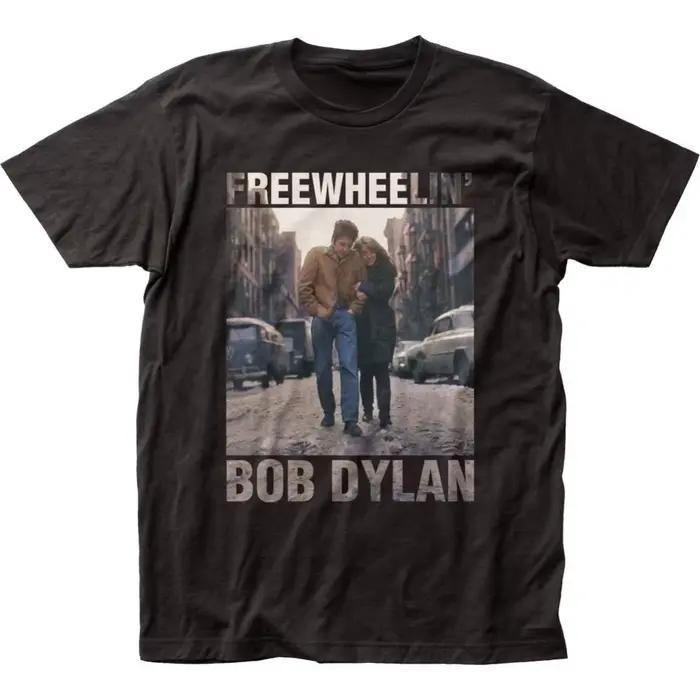 Bob Dylan Freewheelin T-shirt pour hommes, t-shirt classique de groupe de musique Rock, nouveau t-sh
