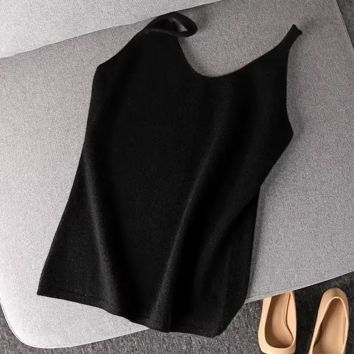 Haut en cachemire à col en V pour femmes, fibre de laine Brepostal Y-Wool
