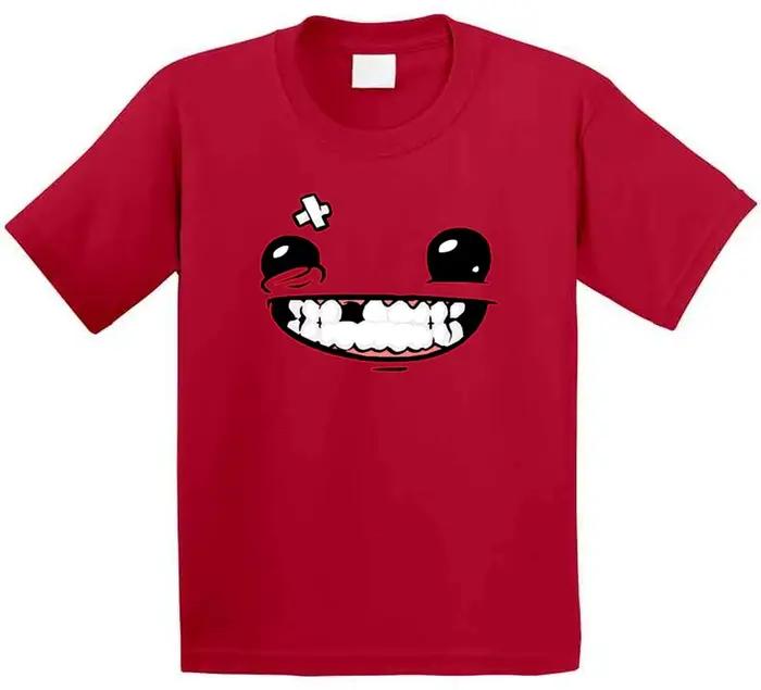 Nouveau t-shirt imprimé en 3D pour hommes et femmes, jeu vidéo Super Meat Boy, personnage principal 