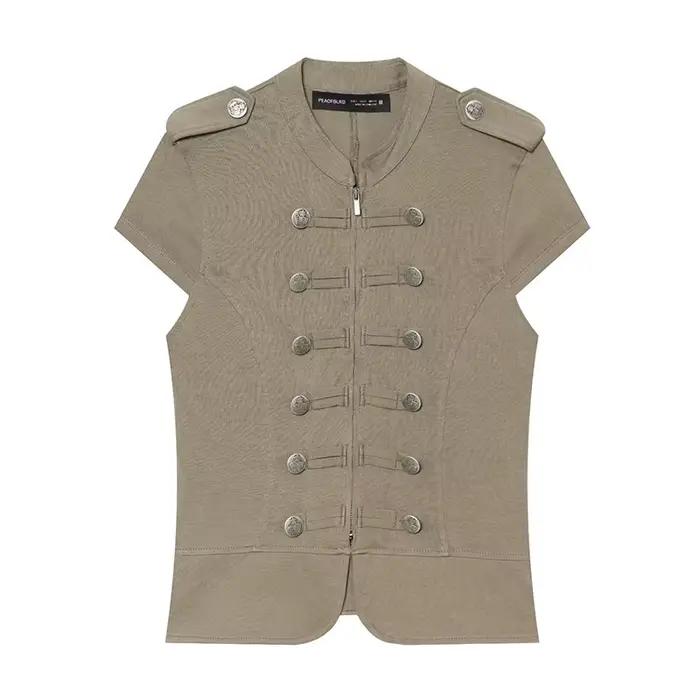 Hauts tricotés pour femmes – Nouvelle collection été 2026 – Blouse courte ajustée chic et élégante p