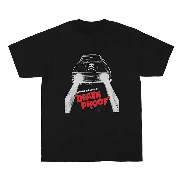 T-shirt Death Proof - Manches courtes, coton noir, coupe ample