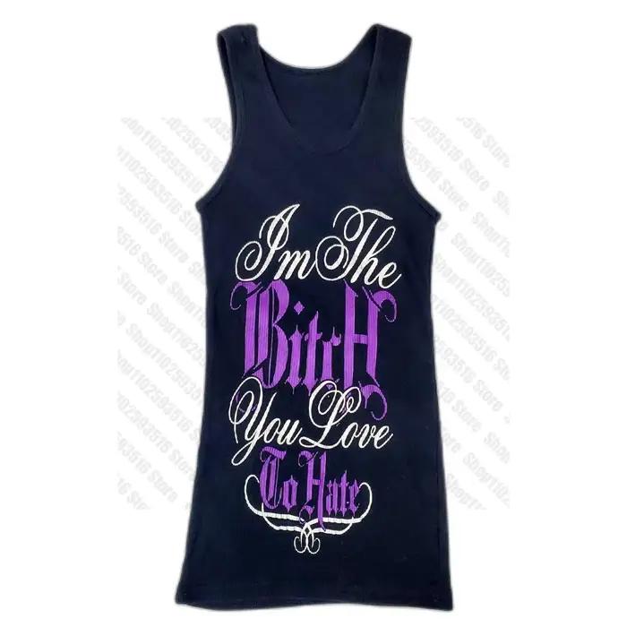 Haut court vintage pour femmes, débardeurs et camisoles Emo, vêtements grunge, mignon, Y-Woman, Y2K,