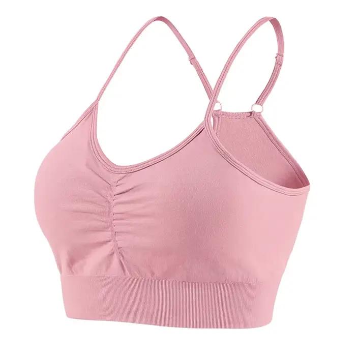    Débardeur de sport pour femme à bretelles, soutien-gorge de fitness à dos élégant, idéal pour le