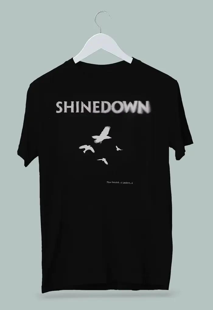 T-shirt de l'album « The Sound of Madness » du groupe Shinedown, T-shirt pour hommes et femmes, T-sh