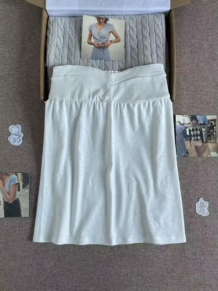 Débardeurs longs en coton blanc pour femmes, style basique simple, décontracté, streetwear, doux, sa