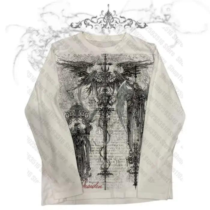 Goth femmes haut Y2k vêtements femmes t-shirts graphiques Y2k hauts Shoujo fille Style graphique t-s