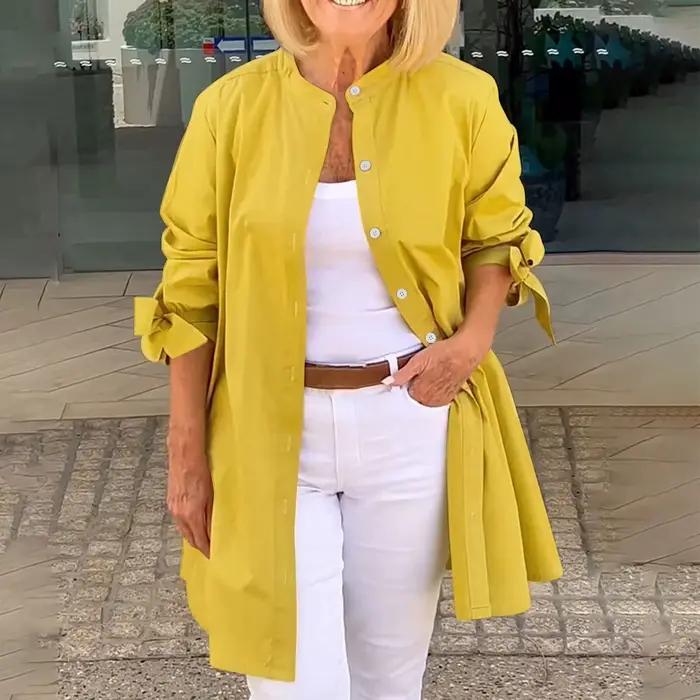 Collection de chemises à manches longues pour femmes, haut de chemise élégant, vêtements de travail 