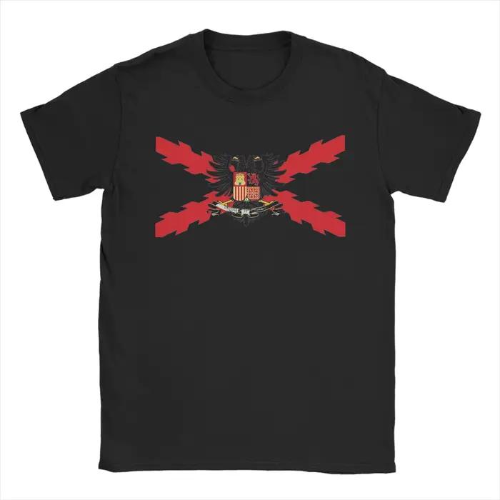 T-shirt en coton à col rond avec croix de Bourgogne espagnole, t-shirt amusant, croix de saint André