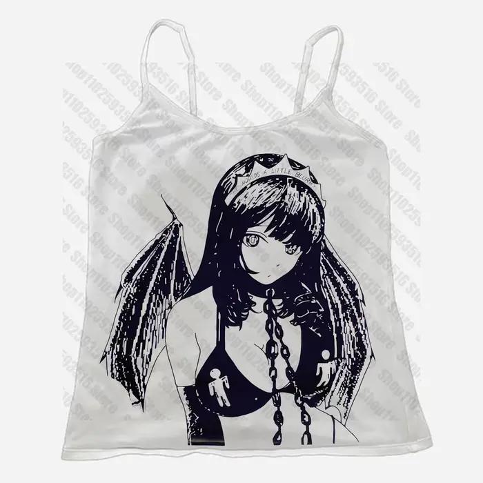 Haut court Trashy pour femmes, vêtements esthétiques, vêtements vintage Emo, Y2K, années 2000, Y2K, 