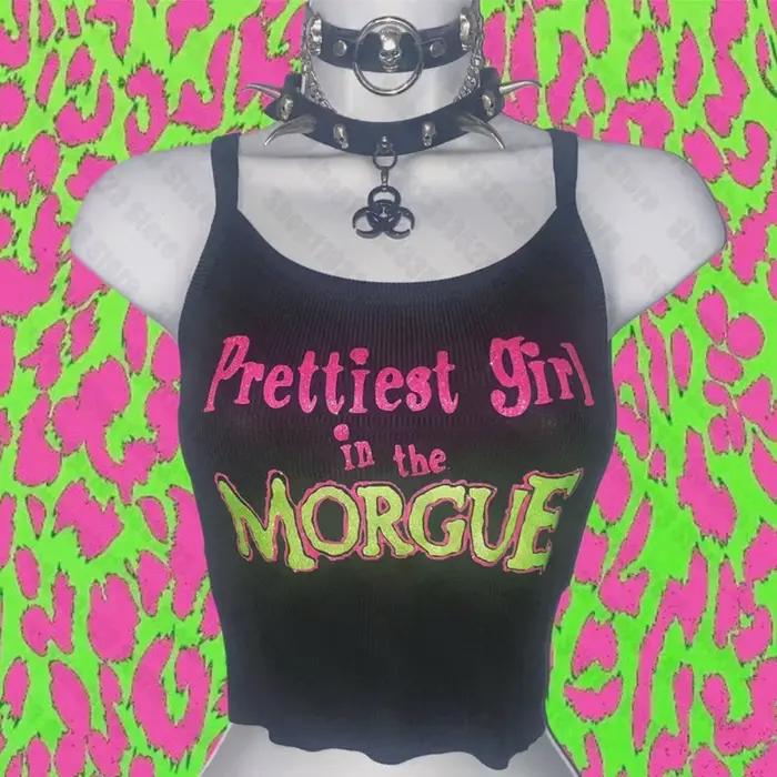 Punk Emo filles Y2K vêtements pour femmes hauts courts été 2000s Harajuku fée grunge gilet mode goth