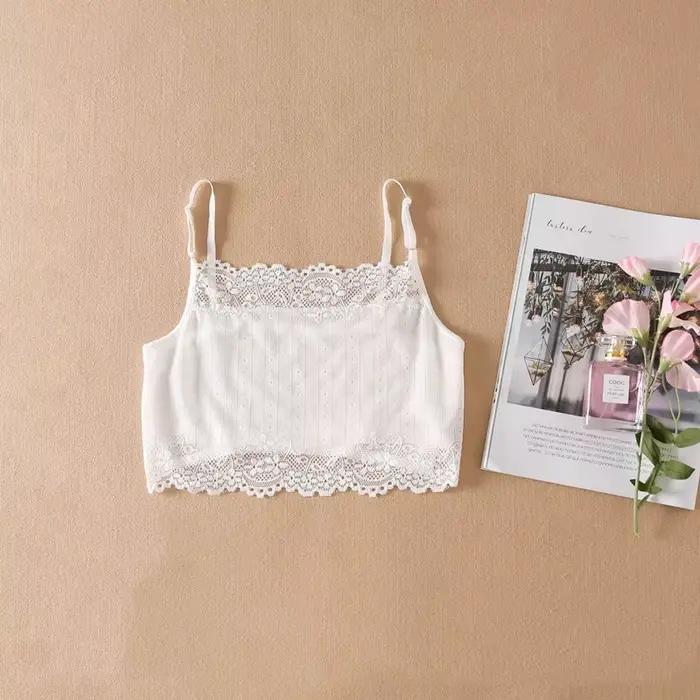 Débardeur en soie de mûrier naturelle pour femme, haut court à lacets, simple et Sexy, simple, nouve