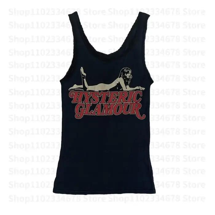 Punk femmes esthétique lettre imprimer Grunge gothique Camisole haut Y2k vêtements Vintage Corset dé