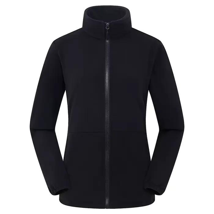 Manteau Chaud avec Fermeture Éclair pour Femme, Style Course en Plein Air, Sourire Polaire, PVD, Doc