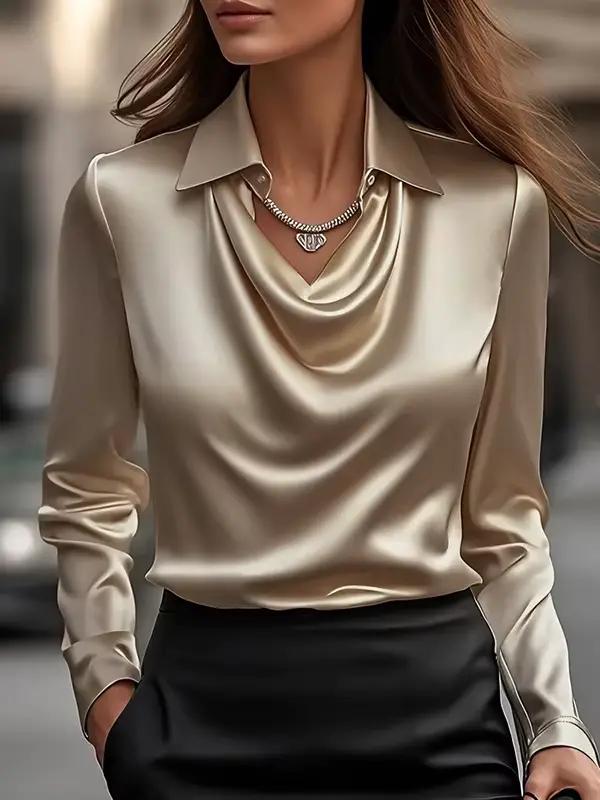 Modigirl printemps automne affaires décontracté Vintage Blouses et chemises femmes mode 2025 femme c