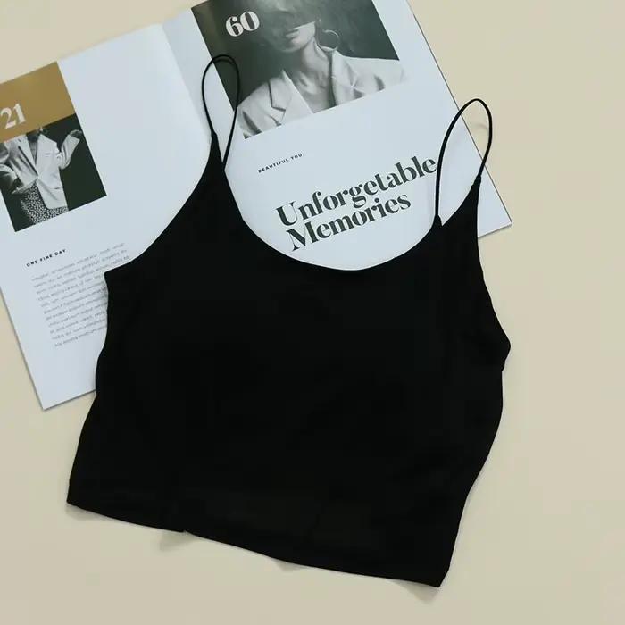 Mulberry-Demi-caraco sexy pour femme, bralette rembourrée, haut tubulaire avec soutien-gorge, noir, 