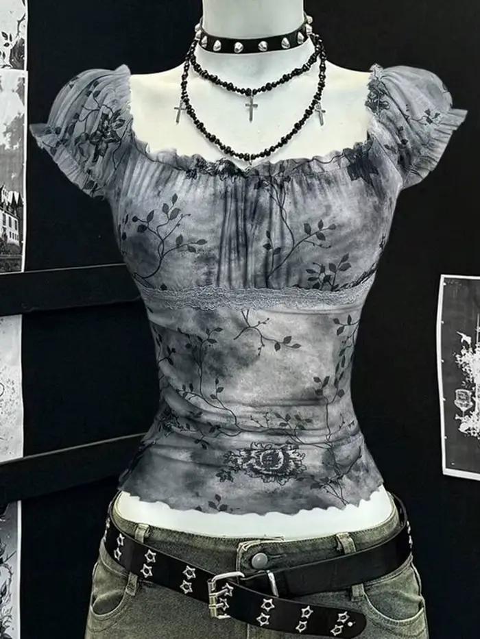 Coquette licou hauts femme douce vêtements pour femmes Camisole emo classique élégant Singlet doux m
