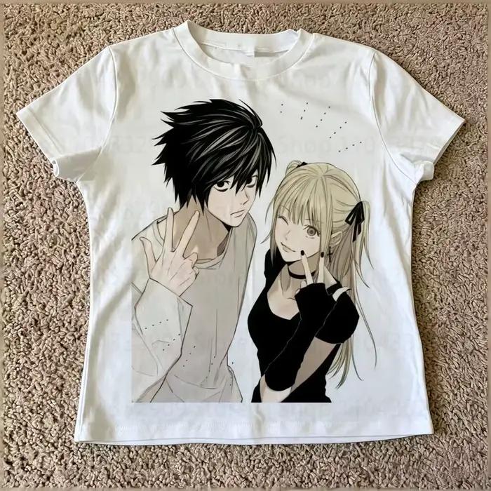 T-shirts Emo pour filles, hauts gothiques à imprimé féerique, t-shirts slim vintage punk pour filles