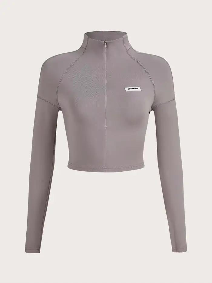 Haut à manches longues pour femmes, coupe cintrée, Style sportif européen et américain, vêtements dé