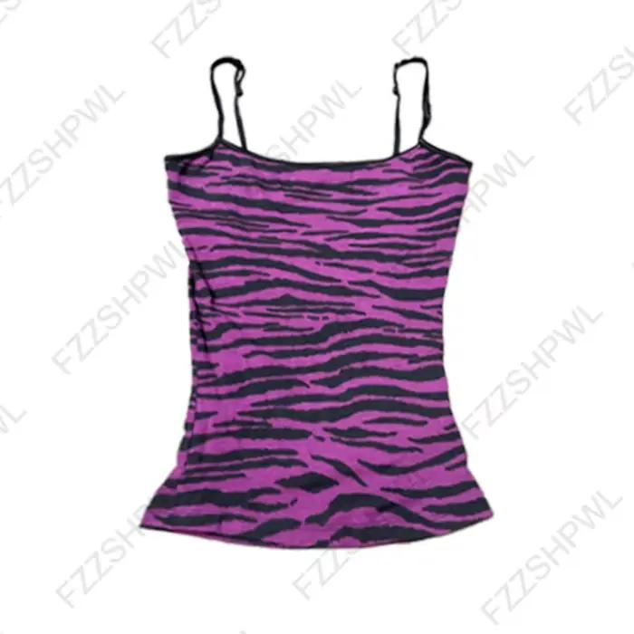 Bretelles pour femmes motif à rayures décontracté Y2K rétro Harajuku mode nouvelle rue punk doux hip