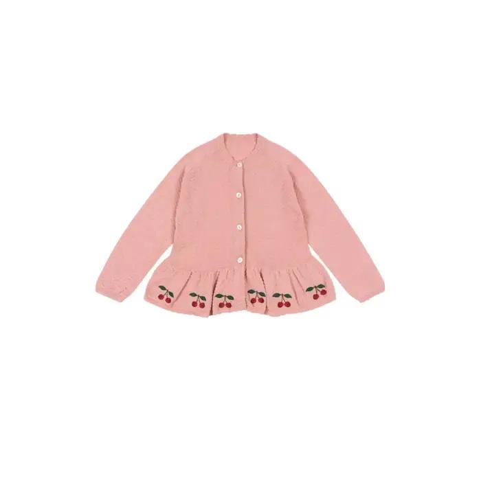 Veste pull pour filles, nouvelle collection automne/hiver 2021, vêtements polyvalents pour enfants, 