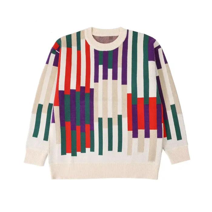 Pull en tricot rayé assressentipour toute la famille, vêtements à la mode pour papa et fils, bébé fi