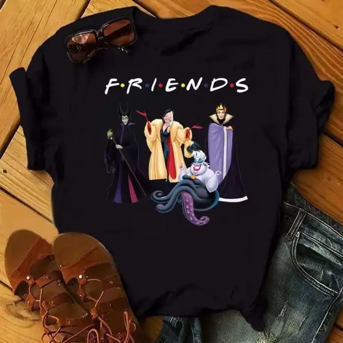 T-shirts pour femmes, collection Fashion Villain Queen, T-shirt pour dames des années 90, T-shirt Ka
