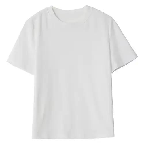 CHIC VEN femmes t-shirts basique col rond manches courtes pull T-shirt pour femme solide femme haut 