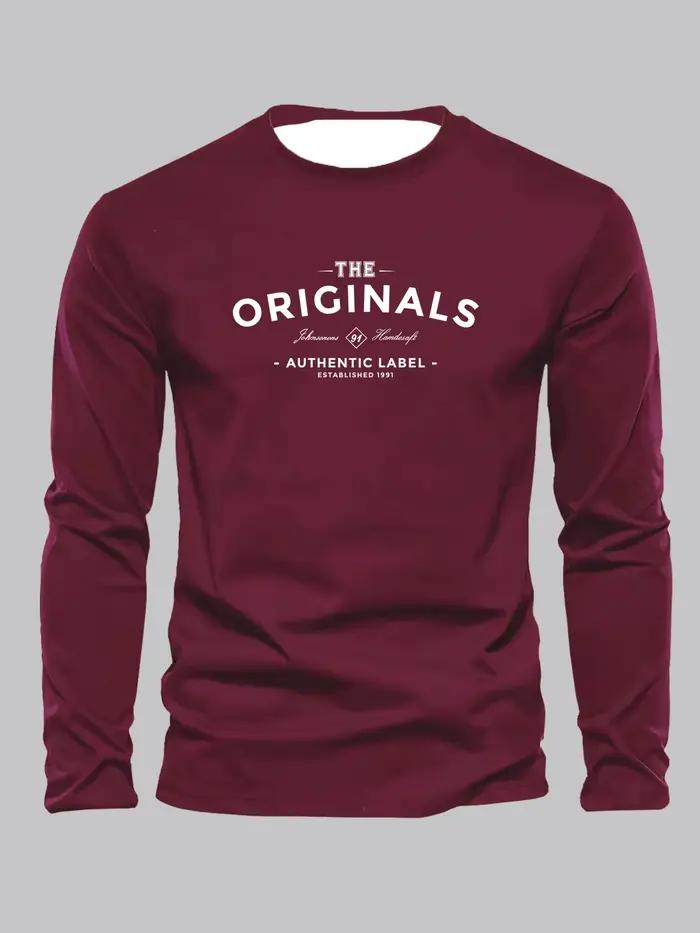 T-shirts pour hommes imprimés à motif de lettres originales printemps et été sport décontracté à la 