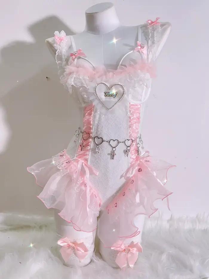Lolitaprecious-Crop Top Toy, Accessoires mignons, Rose, Vêtements Harajuku, Y-y2k, Y-laceY-Y2K