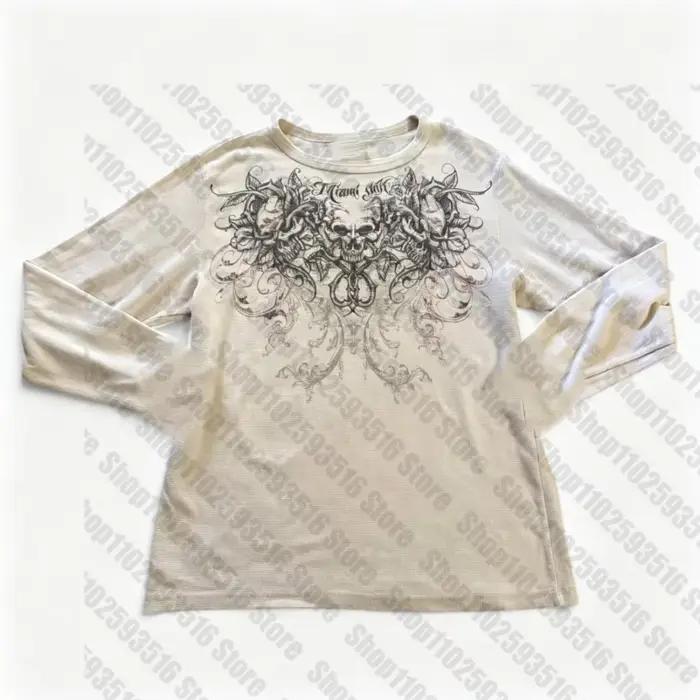 T-shirt Y2K Harajuku pour femmes, style Kawaii, printemps 2025, hauts Emo des années 2000, vêtements