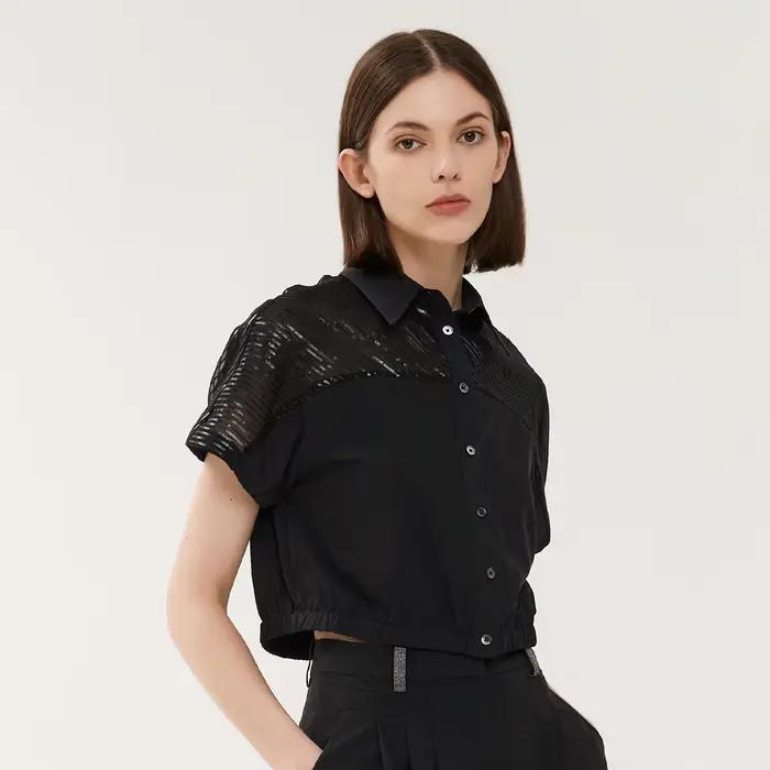 K1427W-Chemisiers en dentelle pour femmes