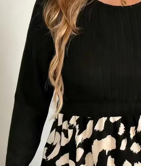 T-shirt élégant brodé pour femme grande taille