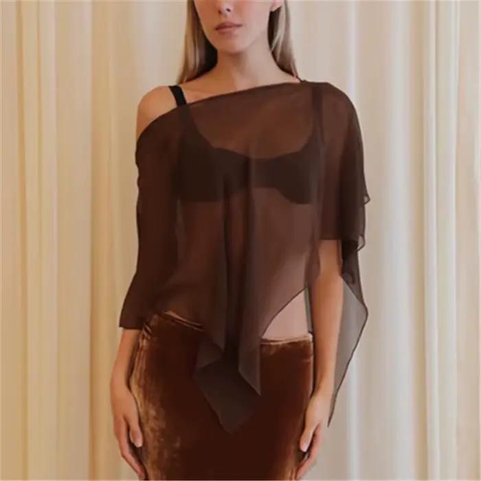 Poncho transparent pour femmes