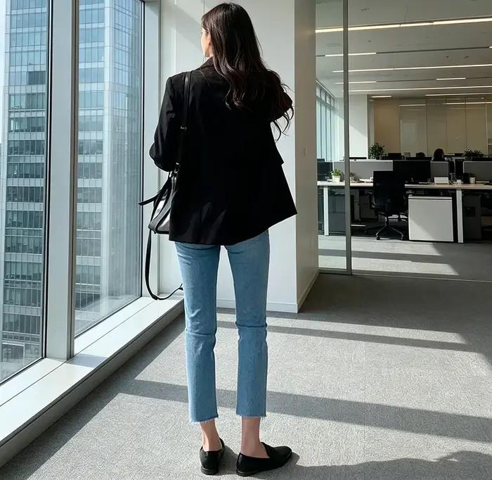 Blazer Noir Chic Surdimensionné Pour Femme Occasions Spéciales Mode Urbaine Y2K Tendance Printemps Automne