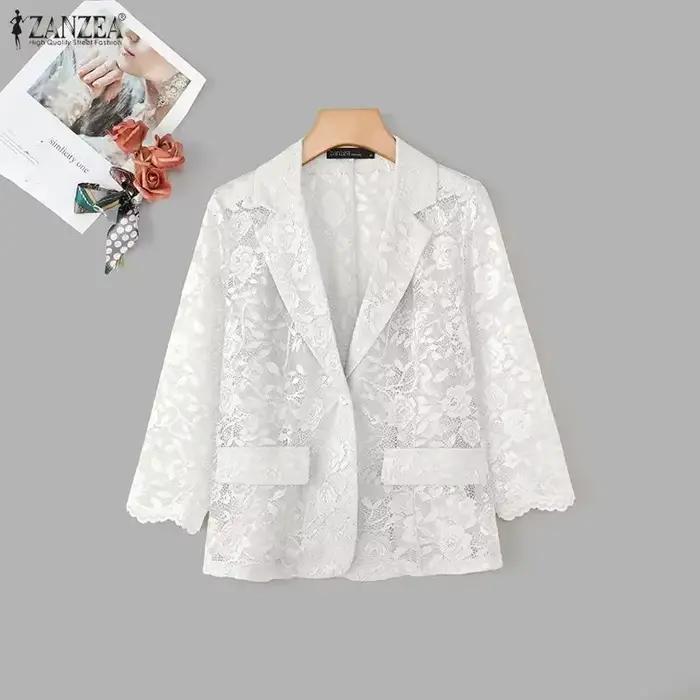 Blazer en dentelle ZANZEA tendance