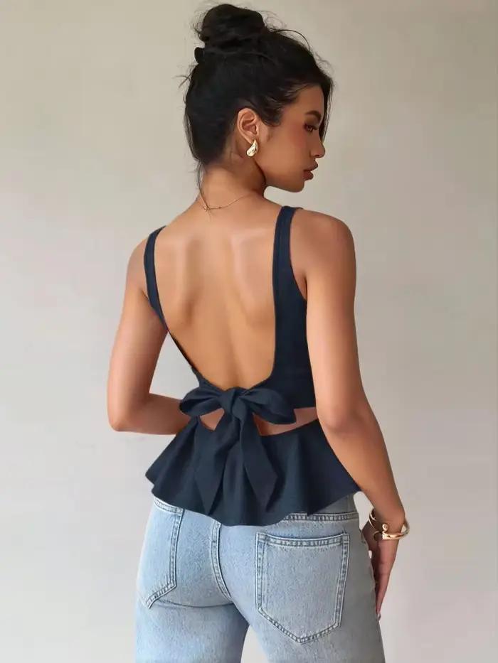 T-shirt chic uni à col bateau pour femme