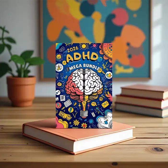 Mega Bundle Planner ADHD 2026 : système d'organisation 7 en 1 pour le point et le bien-être mental