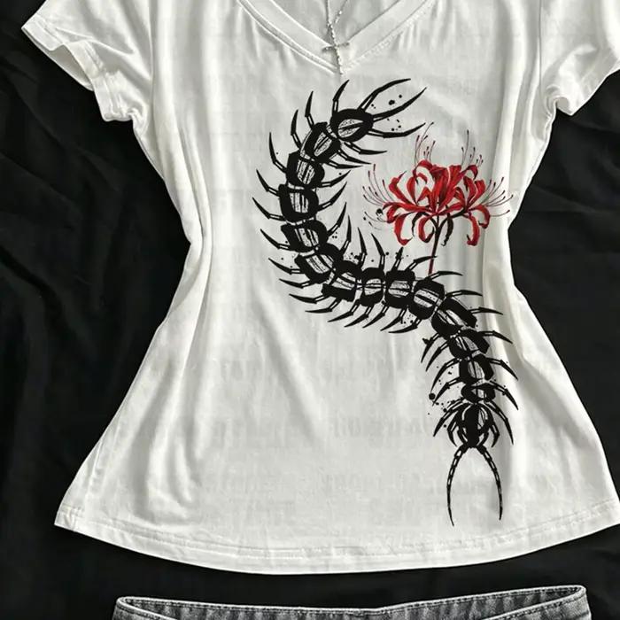 T-shirts graphiques Emo Y2k