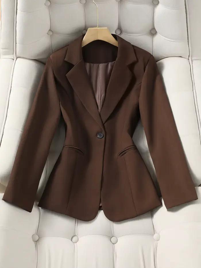 Blazer marron élégant pour femmes