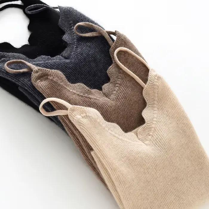 Haut en cachemire pour femme, élégant et sexy, parfait pour les soirées de club et les événements estivaux, tricoté, col en V, taille unique, style moderne