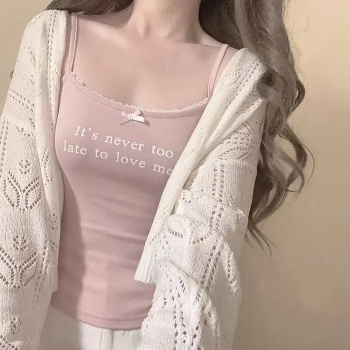 Camisole mignonne en coton pour filles