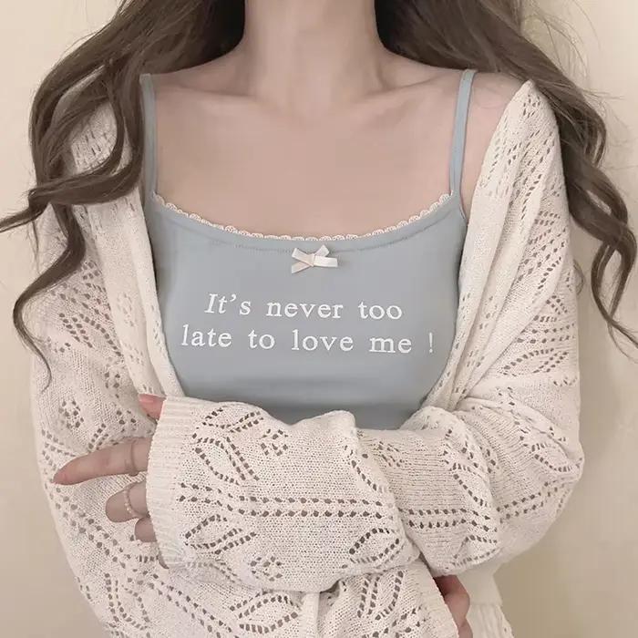 Camisole mignonne en coton pour filles