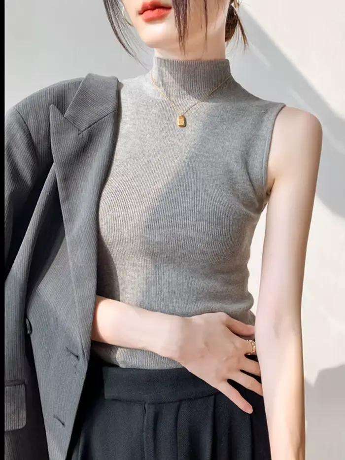 Débardeur tricoté pour femme 2026 – Collection Printemps-Été – Coupe ajustée
