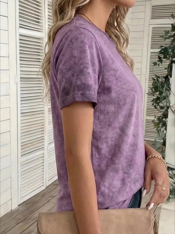 T-shirt pour femme dégradé violet