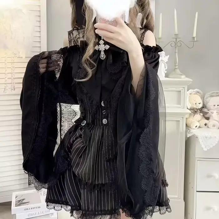 Jirai Kei Lolita Y2K-Chemises Kawaii pour Femme