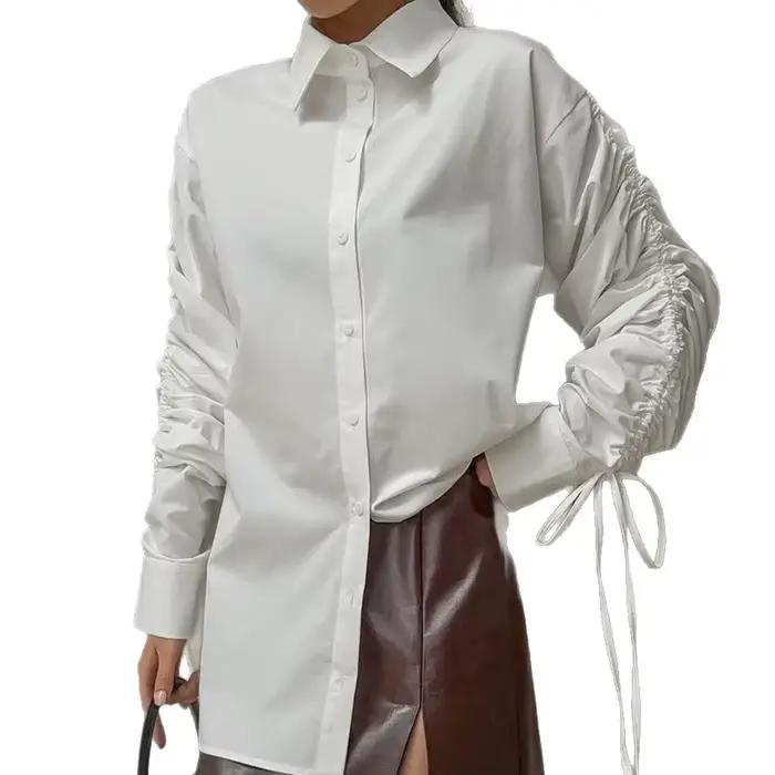 T-shirt blanc en coton pour femmes