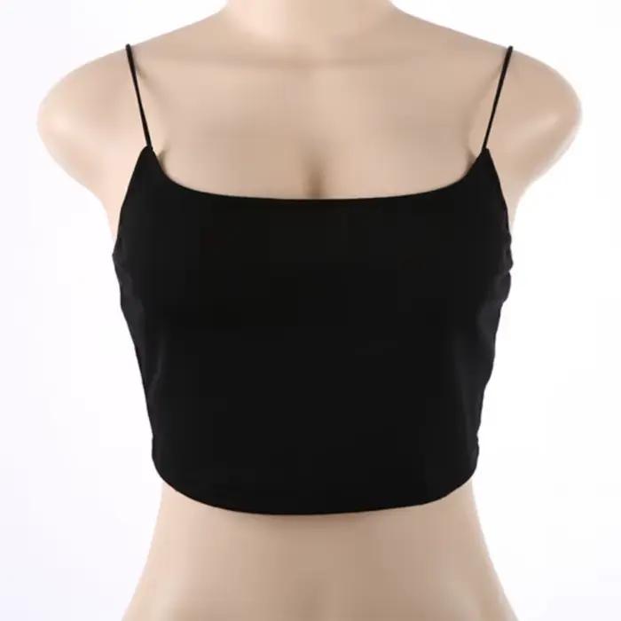 Débardeur d'été SMPG en coton et élasthanne pour femmes, style sexy et club, hauts noirs et blancs, occassions spéciales et fitness