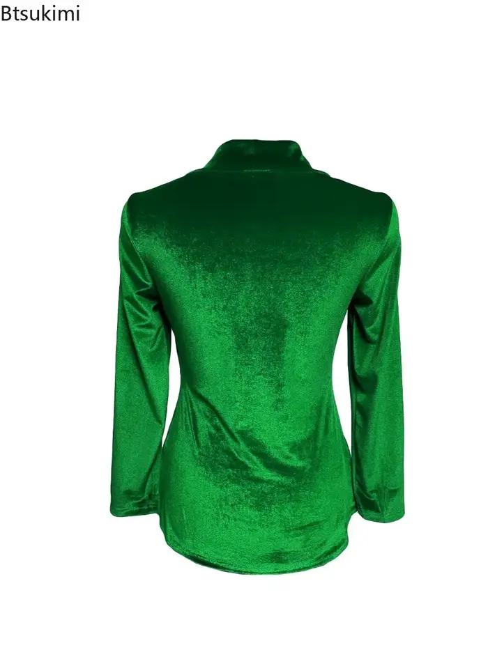 Nouvelle Blouse Veste Femme 2026 Tendance Sexy à Paillettes Contrastantes